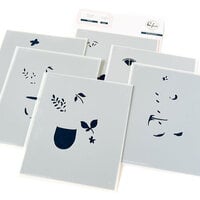 Pinkfresh Studio - Happiness Collection - Stencils - Cheers