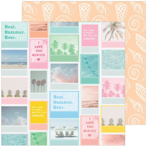 Pinkfresh Studio - Sunshine On My Mind Collection - 12 x 12 Double Sided Paper - Best Summer