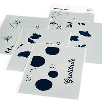 Pinkfresh Studio - Layering Stencils - Fall Leaf Border