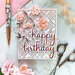 Pinkfresh Studio - Hot Foil Plate - Sentiment Suite - Happy Birthday