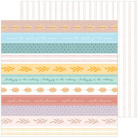 Pinkfresh Studio - Good Times Collection - 12 x 12 Double Sided Paper - Golden Skies
