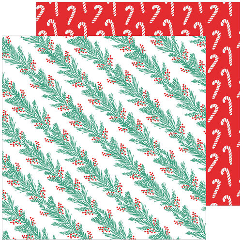 Pinkfresh Studio - Happy Holidays Collection - Christmas - 12 x 12 Double Sided Paper - Happy Holidays