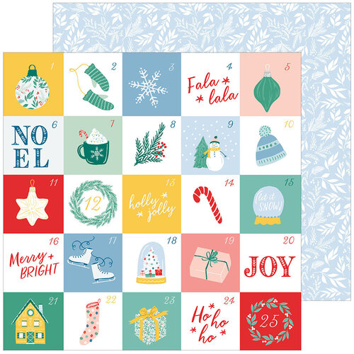 Pinkfresh Studio - Happy Holidays Collection - Christmas - 12 x 12 Double Sided Paper - Holly Jolly