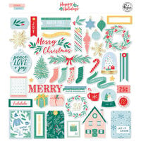 Pinkfresh Studio - Happy Holidays Collection - Christmas - Ephemera Pack