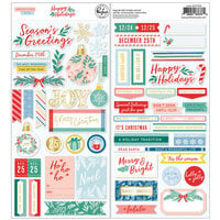 Pinkfresh Studio - Happy Holidays Collection - Christmas - Cardstock Stickers