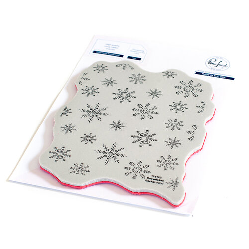 Pinkfresh Studio - Christmas - Cling Mounted Rubber Stamps - Snowflakes Background