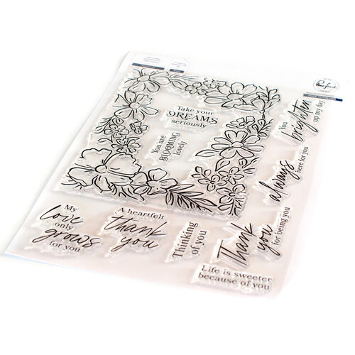 Pinkfresh Studio - Clear Photopolymer Stamps - Floral Border