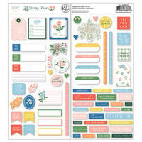 Pinkfresh Studio - Spring Vibes Collection - Cardstock Stickers