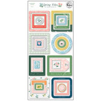 Pinkfresh Studio - Spring Vibes Collection - Chipboard Frames