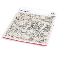 Pinkfresh Studio - Cling Mounted Rubber Stamp - Magnolia Pattern