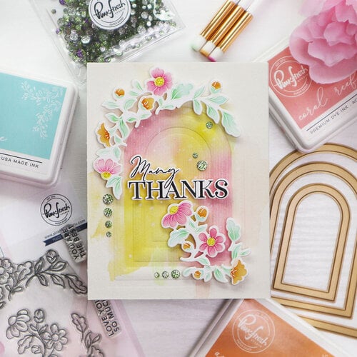 Pinkfresh Studio - Clear Photopolymer Stamps - Arch Florals