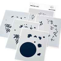 Pinkfresh Studio - Layering Stencils - Circle Florals