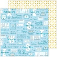 Pinkfresh Studio - Tourist Mode Collection - 12 x 12 Double Sided Paper - Destination