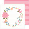 Pinkfresh Studio - Lovely Blooms Collection - 12 x 12 Double Sided Paper - Be Present