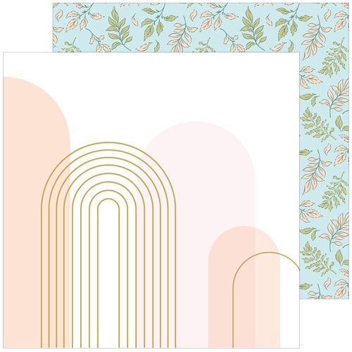 Pinkfresh Studio - Lovely Blooms Collection - 12 x 12 Double Sided Paper - Live In The Moment