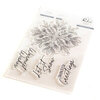 Pinkfresh Studio - Essentials Collection - Clear Photopolymer Stamps - Folk Snowflake