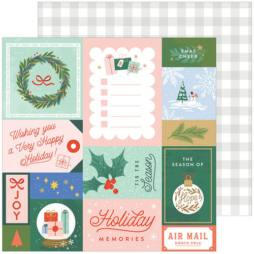 Pinkfresh Studio - Holiday Dreams Collection - 12 x 12 Double Sided Paper - Season Of Hope