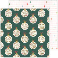 Pinkfresh Studio - Holiday Dreams Collection - 12 x 12 Double Sided Paper - Peace, Love, Joy