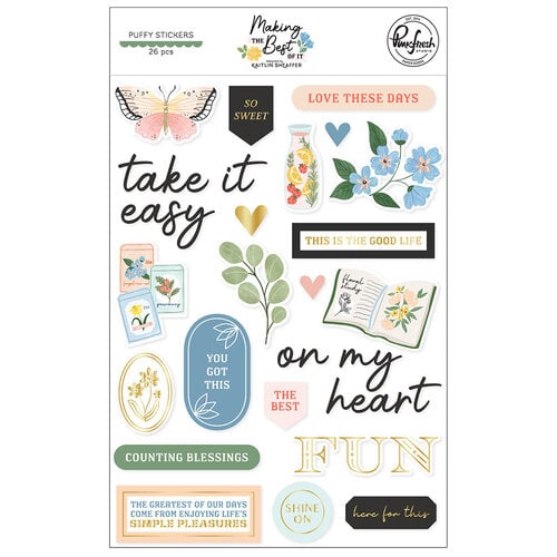 Pinkfresh Studio - Making the Best of It Collection - Puffy Stickers