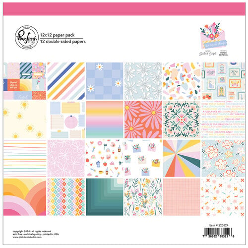 Pinkfresh Studio - The Simple Things Collection - 12 x 12 Paper Pack