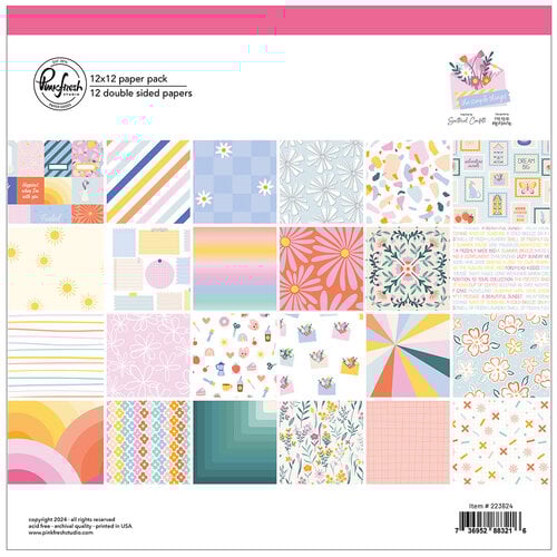 Pinkfresh Studio - The Simple Things Collection - 12 x 12 Paper Pack