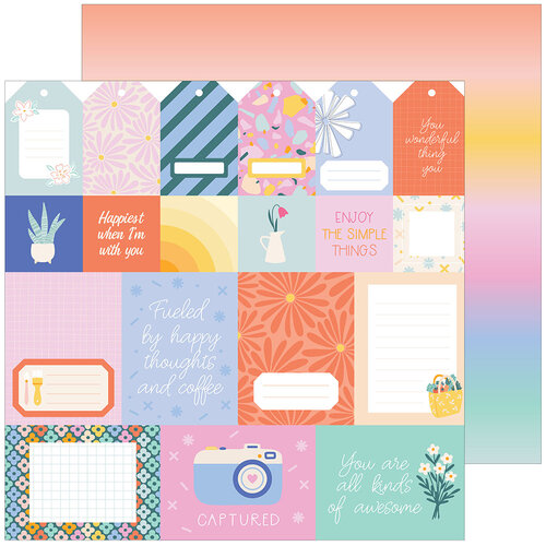Pinkfresh Studio - The Simple Things Collection - 12 x 12 Double Sided Paper - All The Things