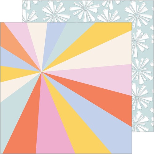 Pinkfresh Studio - The Simple Things Collection - 12 x 12 Double Sided Paper - Rays of Sunshine