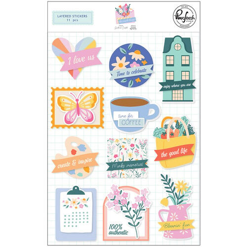 Pinkfresh Studio - The Simple Things Collection - Layered Stickers