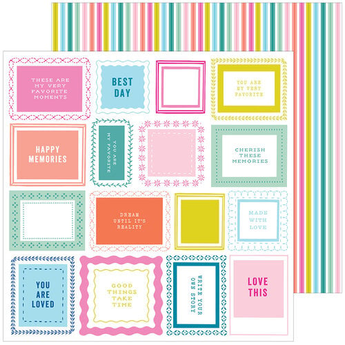 Pinkfresh Studio - Picture Perfect Collection - 12 x 12 Double Sided Paper - Picture Perfect
