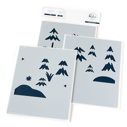 Pinkfresh Studio - Kindness In Bloom Collection - Stencils - Trees
