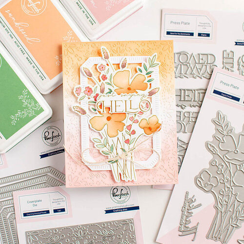 Pinkfresh Studio - Here For You Collection - Stencils - Playful Petals