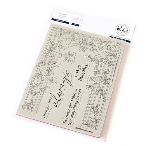 Pinkfresh Studio - Kindness In Bloom Collection - Cling Mounted Rubber Stamps - Blooming Arch