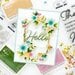 Pinkfresh Studio - Gentle Greetings and Greenery Collection - Press Plates - Basic Sentiments