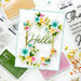 Pinkfresh Studio - Gentle Greetings and Greenery Collection - Press Plates - Basic Sentiments
