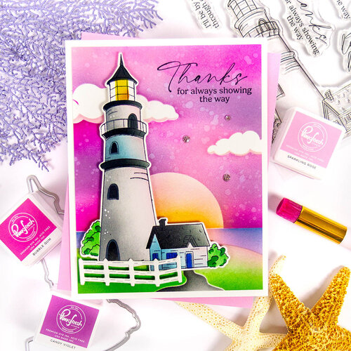 Pinkfresh Studio - Sunshine & Smiles Collection - Stencils - Guiding Light