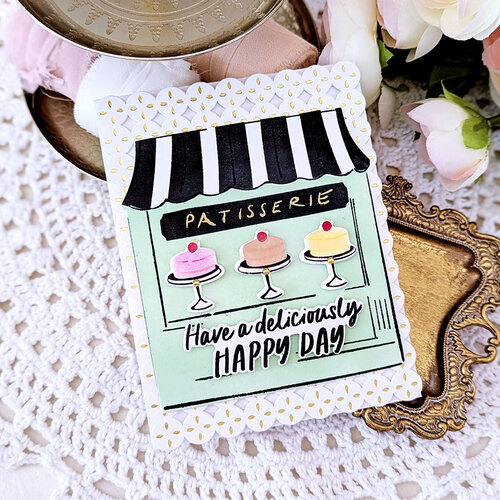 Pinkfresh Studio - Delights & Doodles Collection - Dies - Patisserie Pals