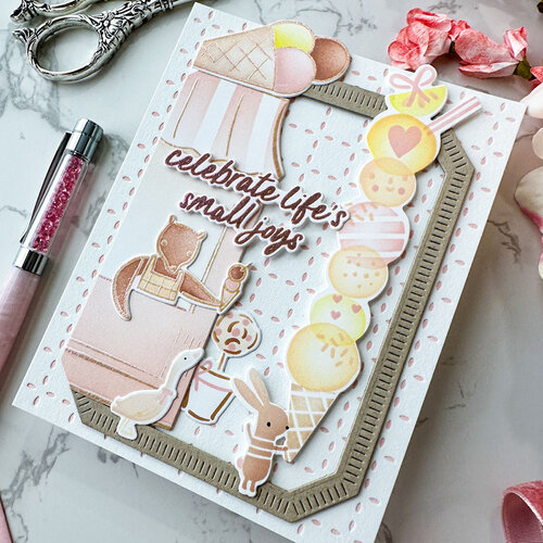 Pinkfresh Studio - Delights & Doodles Collection - Dies - Patisserie Pals