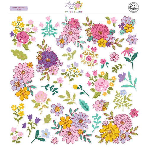 Pinkfresh Studio - Paige Evans - Lovely Lane Collection - Ephemera - Floral