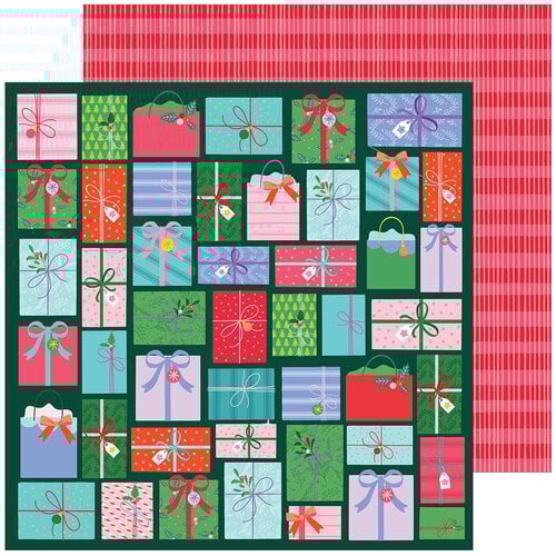 Pinkfresh Studio - Paige Evans - Very Merry Christmas Collection - 12 x 12 Double Sided Paper - Holiday Hustle