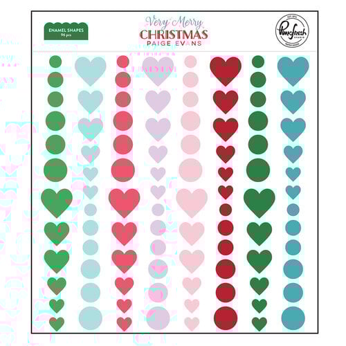 Pinkfresh Studio - Paige Evans - Very Merry Christmas Collection - Enamel Shapes