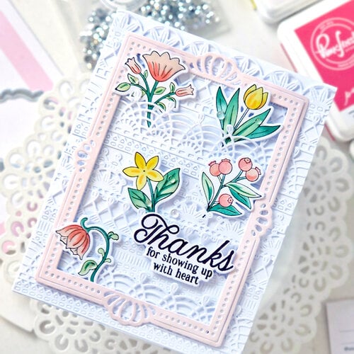Pinkfresh Studio - Homespun With Heart Collection - Clear Photopolymer Stamps - Freshly Picked Pinkfresh Studio - Homespun With Heart Collection - Clear Photopolymer Stamps - Freshly Picked