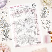 image of Pinkfresh Studio - The Daydream Edit Collection - Clear Photopolymer Stamps - Whispering Daffodils