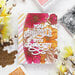 Pinkfresh Studio - Cling Mounted Rubber Stamps and Layering Stencils Set - Floral Focus Bundle