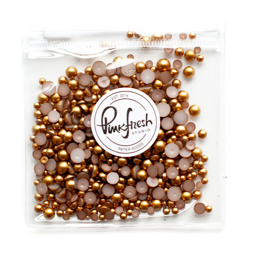 Pinkfresh Studio - Metallic Pearls - Matte Gold