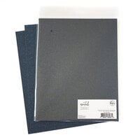 Pinkfresh Studio - Essentials Collection - 8.5 x 11 Paper Pack - Glitter Cardstock - Midnight Navy