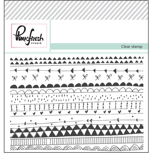 Pinkfresh Studio - Clear Acrylic Stamps - Doodle Background