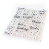 Pinkfresh Studio - Clear Photopolymer Stamps - Layered Script Words