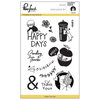 Pinkfresh Studio - Clear Acrylic Stamps - Happy Days