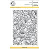 Pinkfresh Studio - Clear Photopolymer Stamps - Lined Floral Background