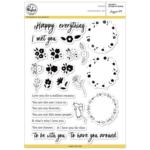 Pinkfresh Studio - Clear Photopolymer Stamps - Happy Everything